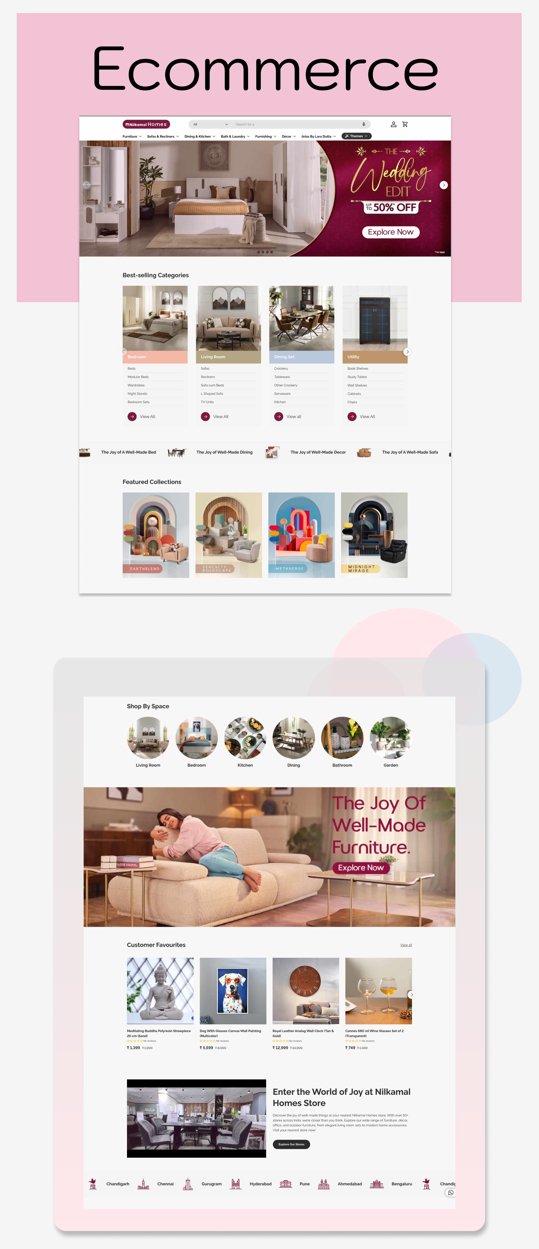 At Home ecommerce screens